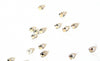 Cabochon strass cristaux transparent,cabochon plastique, cristal Swarovski,strass couture,2.5mm,x 0.15 gramme-G2287