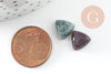 Cabochon triangle agate indienne 9,5-10mm, cabochon pierre ,agate naturelle, X1 G7248