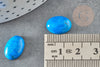 Cabochon turquoise bleue, cabochon ovale,turquoise naturelle, cabochon turquoise,pierre naturelle,14mm, X1 G0349