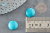 Cabochon turquoise, cabochon rond, turquoise naturelle, pierre naturelle,12mm, X1 G1747