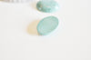 Cabochon turquoise verte, cabochon ovale, turquoise naturelle, cabochon turquoise,pierre naturelle,25x18mm,l'unité,G2591