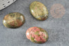 Cabochon unakite, cabochon ovale,unakite naturelle,cabochon turquoise, 18x13mm,18x13mm, X1 G2482