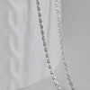 Chaine dorure Rhodium,chaine collier,,chaine complète,cuivre argenté,chaine dorure or blanc 80cm, X1 G1122