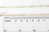 Chaine fine dorée satellite 16K,chaine plaquée or 1 micron, chaine collier chaine complète,chaine dorée,1.5 mm, 40cm, X1 G0633