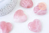 Coeur quartz rose naturel 40mm, quartz rose naturel roulé, pierre semi-precieuse, séance lithothérapie, 40mm, X1 G5611