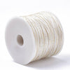 Cordon blanc or, fabrication bijoux bijoux,ruban mariage,fourniture créative, scrapbooking, largeur 1.5mm, X 1mètre G3336