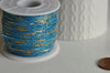 Cordon bleu or, fabrication bijoux, création bijoux,ruban mariage,fourniture créative, scrapbooking, largeur 1.5mm, longueur 1 mètre G301