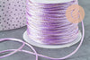 Cordon rose violet or, fabrication bijoux, création bijoux,ruban mariage scrapbooking, largeur 1.5mm, X 1mètre G3722