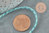 Cordon tressé bleu turquoise 2mm, cordon pour bijoux, cordon multicolore pour scrapbooking, cordon de décoration, X 1mètre G5894