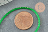 Cordon vert or, fabrication bijoux bijoux,ruban mariage,scrapbooking, largeur 1.5mm, X 1mètre G3407