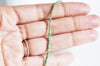 NPR-Cordon vert or, fabrication bijoux, création bijoux,ruban mariage,fourniture créative, scrapbooking,1-1.55mm, 5 mètres-G2148