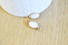 Pendentif goutte jade blanc facettes,pendentif pierre,bijou pierre,pendentif pierre,jade blanc naturel,17mm, x1,G2790