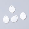 Pendentif goutte ovale nacre blanche 15mm, pendentif nacre naturelle, pendentif création bijoux nacre naturelle, x 10 G5902