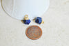 EP Pendentif hexagone lapis lazuli 11mm,pendentif pierre lapis lazul naturel pour création bijoux, x1, G2662