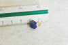 EP Pendentif hexagone lapis lazuli 11mm,pendentif pierre lapis lazul naturel pour création bijoux, x1, G2662