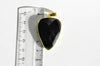 EP Pendentif ovale agate noire,Pendentif pour bijoux, pendentif pierre,pierre naturelle, agate naturelle,agate noire,création bijoux,40mm,G2517