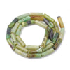 EP perles tube jade Australien vert, création bijoux perle pierre naturelle,13mm, le fil de 28 perles, x1 G4016