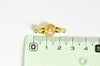 Fermoir à clipser anneaux laiton doré 18k strass, grand fermoir qualité, fermoir doré, fermoir luxe,25.5mm, x1 G2996