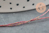 Fil rose métallisé, fil original, création bijoux, fil Couture broderie,fil or, scrapbooking,0.6mm, X5 ou X10 Mètres G0975