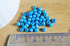 Grosses perles de rocaille bleues irisées peut btes 4mm, fourniture créative, perles rocaille, grosse perles, bleu transparent irisé,10 grammes G3813