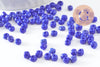 Grosses perles rocaille bleu roi 4 mm bleu roi opaque, x10g (G0185)