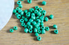 Grosses perles rocaille vert ,fournitures pour bijoux, perles rocaille vertes, vert opaque, 4mm, x10Gr (G3816)