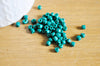 Grosses perles rocaille vert , perles rocaille vertes, vert opaque,diamètre 4mm x 10Gr (G3818)