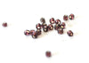 Grosses perles rocaille violet argent,perles rocaille, violet argent transparent,perle verre, 4mm, x10Gr (G3672)