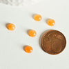 INDISPONIBLE Cabochon jade orange, cabochon rond, jade naturel, cabochon jade,jade orange, pierre naturelle,6mm, X1 G2008