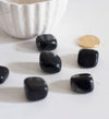 Obsidienne naturelle brut roulé, fourniture créatives, obsidienne niure, litotherapie,Chips obsidienne, création bijoux, 20 grammes G254