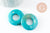 Pendentif donut howlite turquoise,pendentif bijoux pierre, howlite naturelle,30mm, x1 G3982