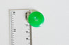 Pendentif donut jade vert teinté,pendentif jade, pendentif pierre,jade naturel, jade vert,jade vert naturel, Unité, 23mm-G1049