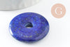 Pendentif donut lapis lazulis 30-31mm, un,pendentif bijoux pierre en lapis lazuli naturel pour la création de bijoux, x1 G3202