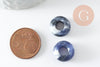 Pendentif donut sodalite,pendentif sodalite naturelle, pendentif pierre cercle,14mm, x2 G3412