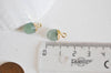 Pendentif goutte aventurine,pendentif pierre,bijou pierre,pendentif pierre, aventurine naturel,pendentif aventurine,14mm, lot de 2-G0152