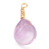 Pendentif goutte fluorite verte violette naturelle 20mm,pendentif bijoux, pendentif pierre, création bijoux, x1 G6264