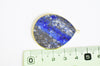 Pendentif goutte lapis Lazuli naturelle 41mm, x1 (G2766)