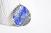 Pendentif goutte lapis Lazuli naturelle 41mm, x1 (G2766)