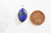 Pendentif goutte lapis lazuli, Pendentif bijou pierre naturelle, pendentif pierre naturelle,lapis lazulis naturel,25mm l'unite, G5212