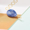 Pendentif goutte sodalite bleue naturelle facettes 25mm,pendentif bijoux, pendentif pierre, X1 G6242