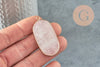 Pendentif hexagone quartz rose,Pendentif pour bijoux, pendentif pierre, pierre naturelle, pendentif rose,quartz rose naturel,49mm, x1 G2506