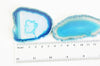 Pendentif ovale tranche agate bleue,Pendentif pour bijoux, pendentif pierre, pierre naturelle, pendentif bleu,agate naturelle,50-110mm-G2036