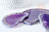 Pendentif ovale tranche agate violette 50-110mm,Pendentif pour bijoux,pierre naturelle, x1, G8361