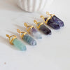 Pendentif pointe fluorite violette verte,pendentif bijoux, pendentif pierre, création bijoux,fluorite naturelle,40mm, x1 G5656