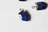 Pendentif pointe lapis lazulis bleu, pendentif , bijou pendentif pierre Lapis Lazulis naturel, pendentif bleu,19mm, x1 (G4874)