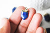 Pendentif pointe lapis lazulis bleu, pendentif , bijou pendentif pierre Lapis Lazulis naturel, pendentif bleu,19mm, x1 (G4874)