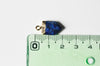 Pendentif pointe lapis lazulis bleu, pendentif , bijou pendentif pierre Lapis Lazulis naturel, pendentif bleu,19mm, x1 (G4874)