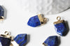 Pendentif pointe lapis lazulis bleu, pendentif , bijou pendentif pierre Lapis Lazulis naturel, pendentif bleu,19mm, x1 (G4874)