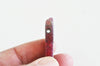 Pendentif rectangle agate teintée,Pendentif bijoux, perle pierre, x1, x1 G3613