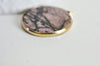 Pendentif rond rhodonite,rhodonite Naturelle,pendentif rhonodite,35mm, x1 G2815